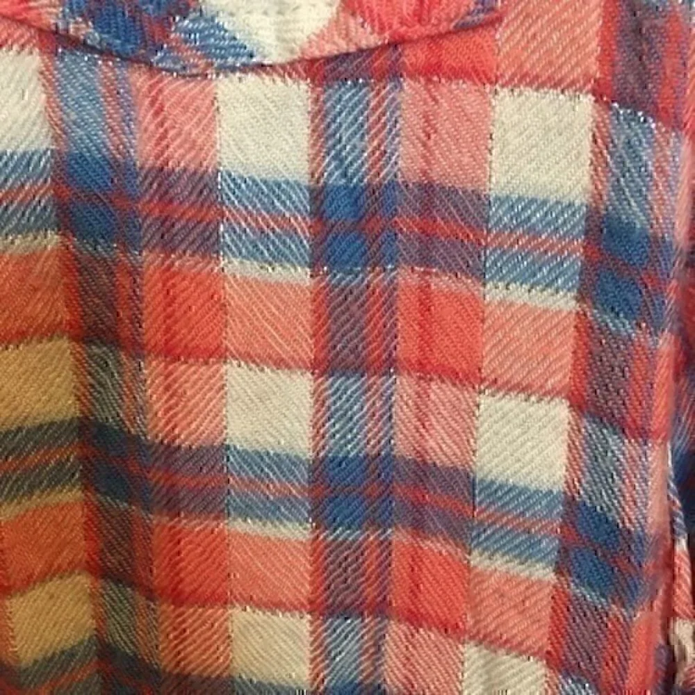Justice Girls size 12 sparkly flannel